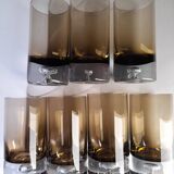 Set of 11 glasses, design by Roland Pösch Gral Glas, vintage 70s.
