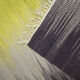 Modern Green Black Wool Kilim Area Rug Handwoven Abstract Rug- 122x183cm