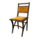 Art Nouveau dining chair in solid wood and velvet with brass studs, 1900s–1910s