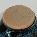 Vase enamelled stoneware signed THIERRY PERRAUD