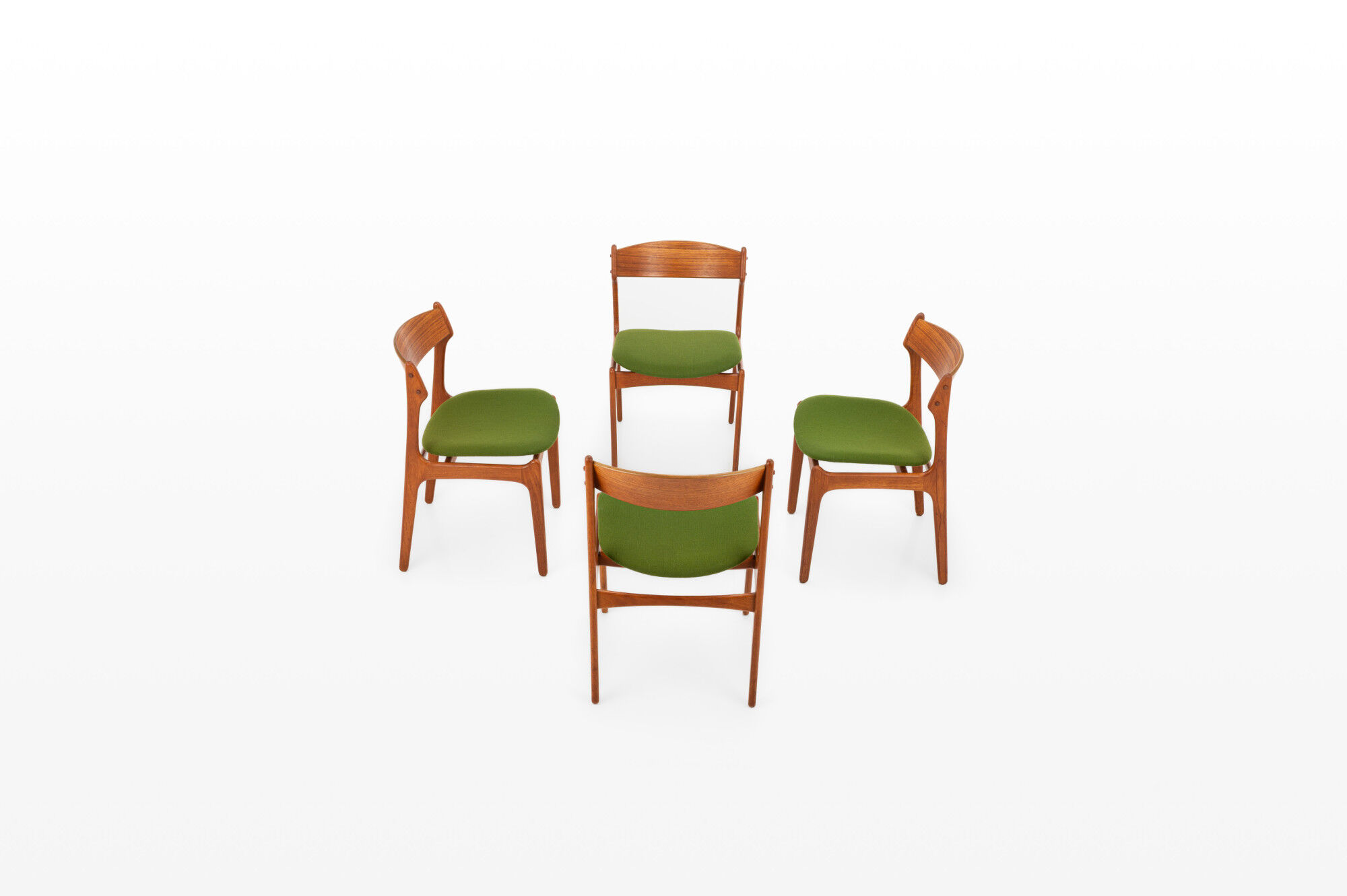Vintage Dining Chairs by Erik Buch for O.D. Møbler