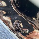 Pair of Vallauris iridescent ceramic candle holders