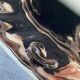 Pair of Vallauris iridescent ceramic candle holders