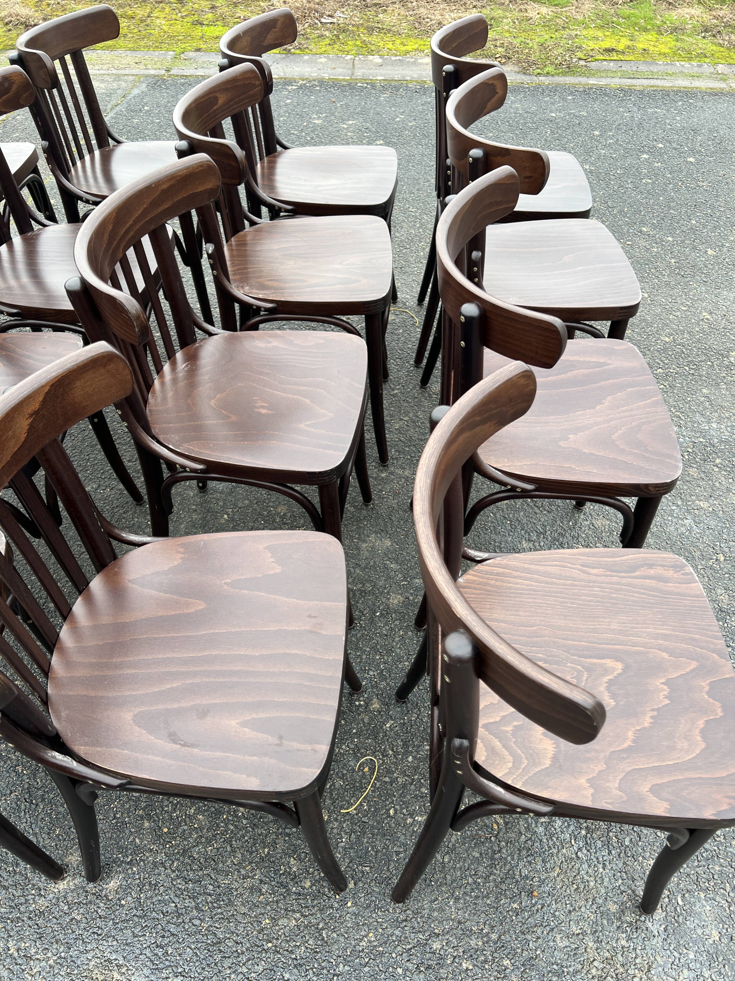 Set of 16 bistro chairs