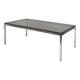 Coffee table in chrome steel and glass by Florence Knoll