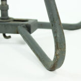 Chaise de tramway en fibre de verre et métal gris par Miroslav Navratil pour vertex 1960s