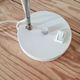Small vintage Space Age desk lamp in white metal, 1970s design.