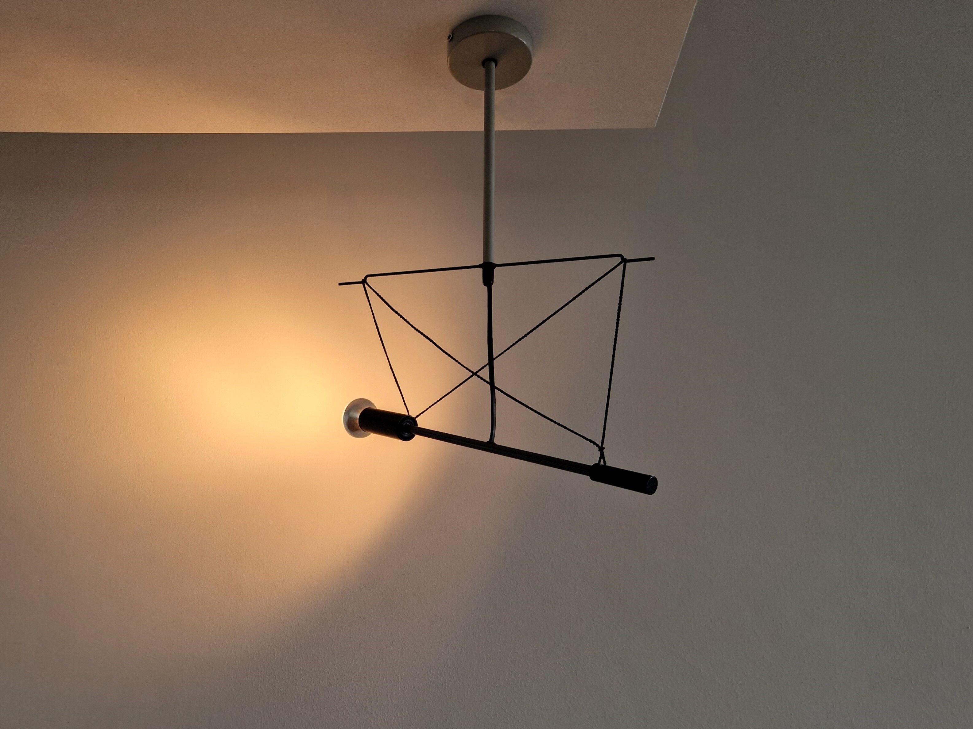 Grey and black 'Spot Torch ST' by Herman Hermsen for Designum, The Netherlands 1982