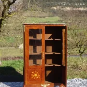 Bibliothèque Louis XV en marqueterie de bois de rose