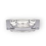 Monumental molded crystal ashtray, Sevres France 1970s