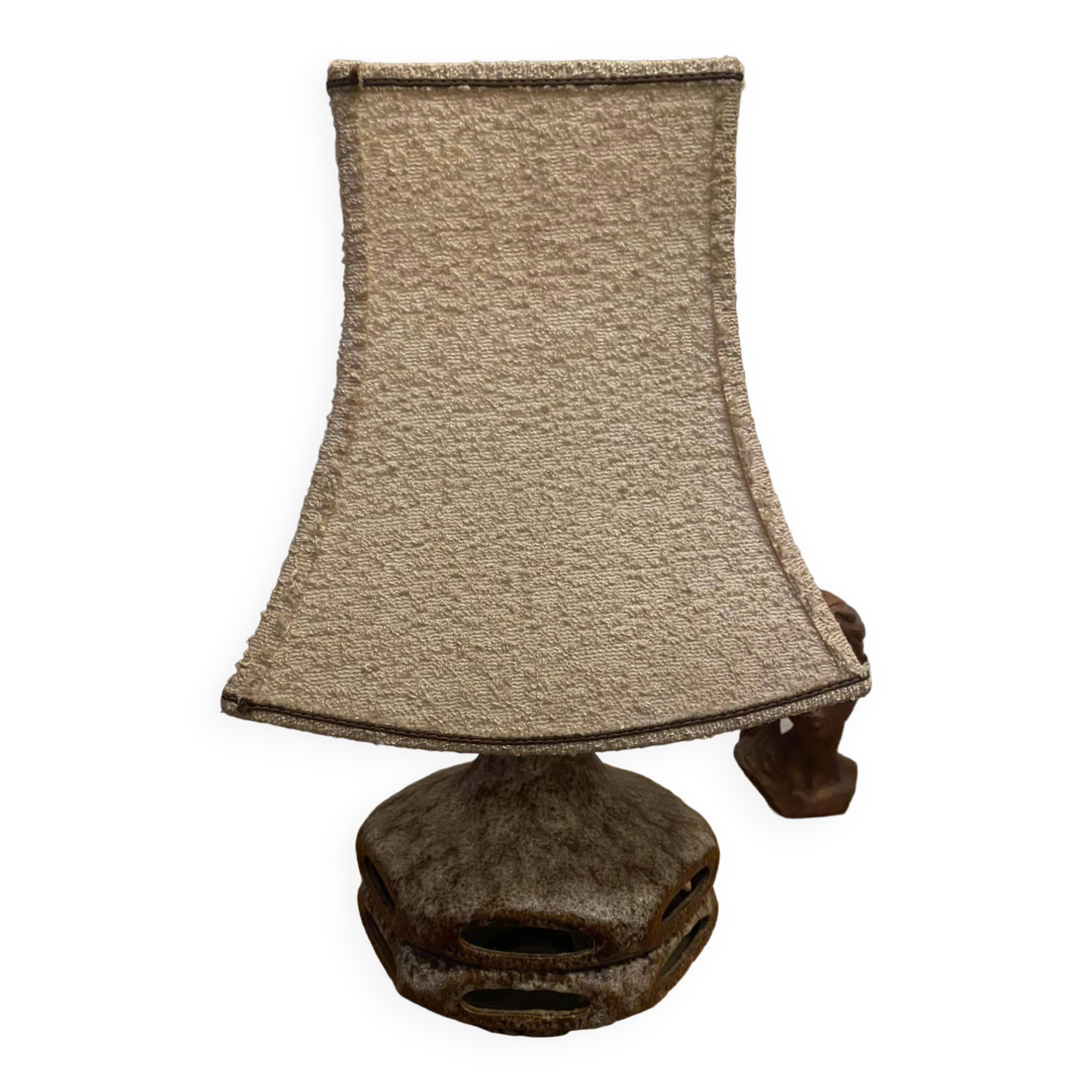 German fat lava ceramic lamp West Germany Stein Keramik 6620 (1950s)