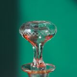 Liquor decanter - poppy flowers décor - art nouveau - legras