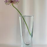 Etched glass vase with nautical theme from Strömbergshyttan, Sweden