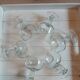 6 old champagne glasses
