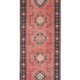 Overdyed Long and Wide Turkish Oushak Runner 4'7" X 11'10"