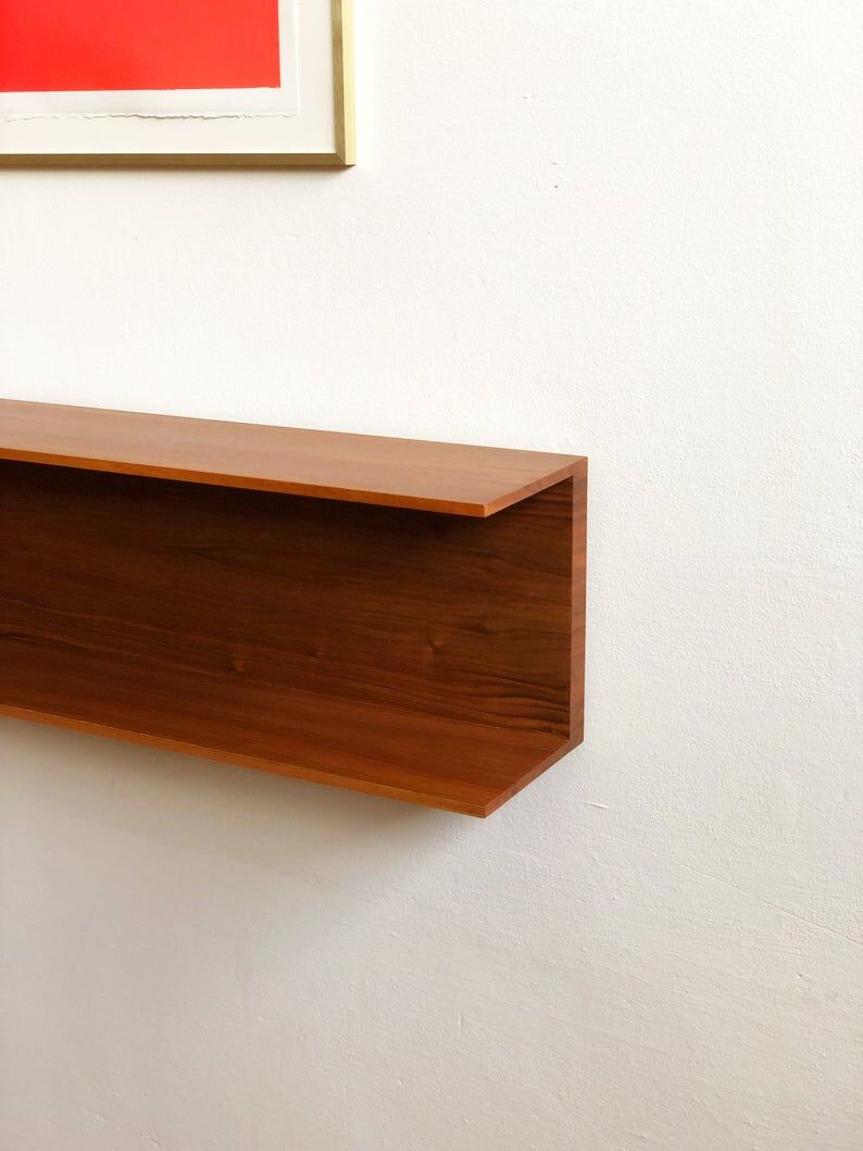 Walter Wirz Regal wall shelf for Wilhelm Renz in teak