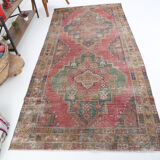 4x9 traditional hand-made vintage rug 284x134cm
