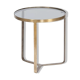 Brass and glass coffee table