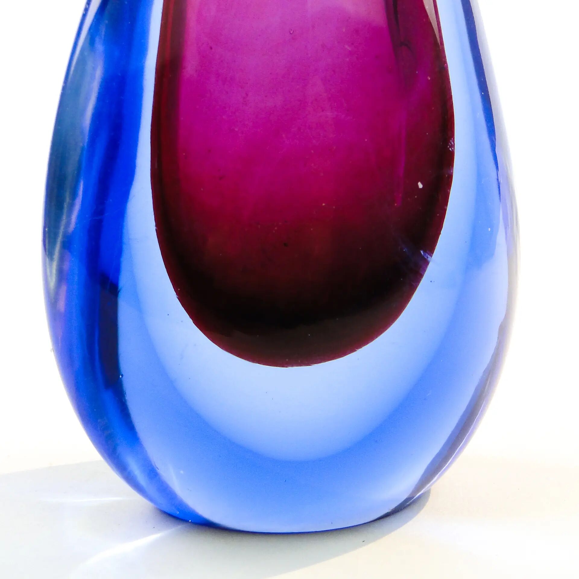 Vase de Murano, moderne du milieu du siècle, en verre, Mandruzzato, Italie, années 1950