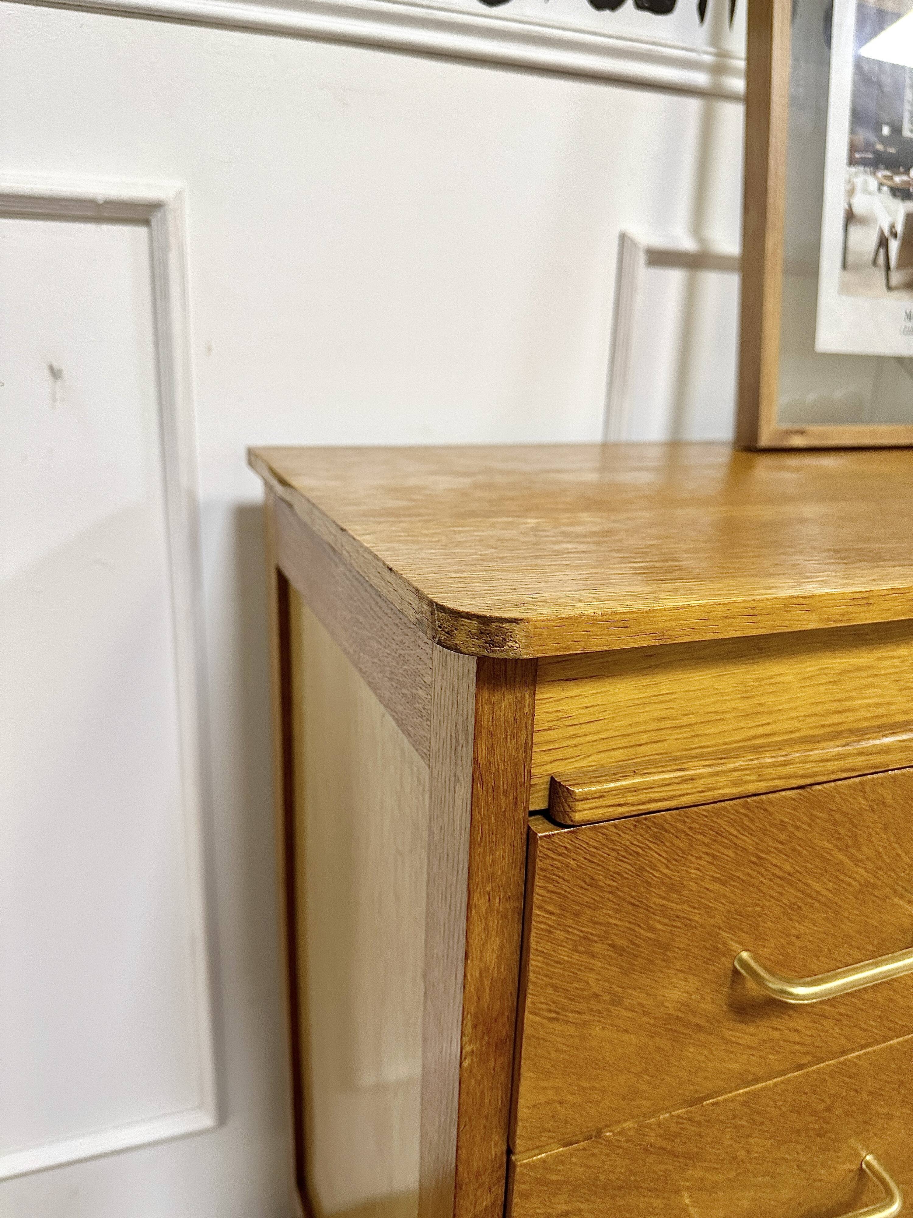 Vintage chest of drawers compass feet
