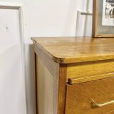 Vintage chest of drawers compass feet