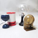 Lampe Space Age Fällander Glas Années 60