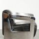 Industrial Aviator design armchair in cowhide finished with aluminium