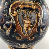 Grand pichet en faïence bleue de Gien – Modèle Renaissance