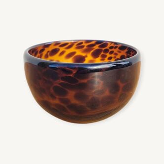 Leopard glass empty pocket bowl