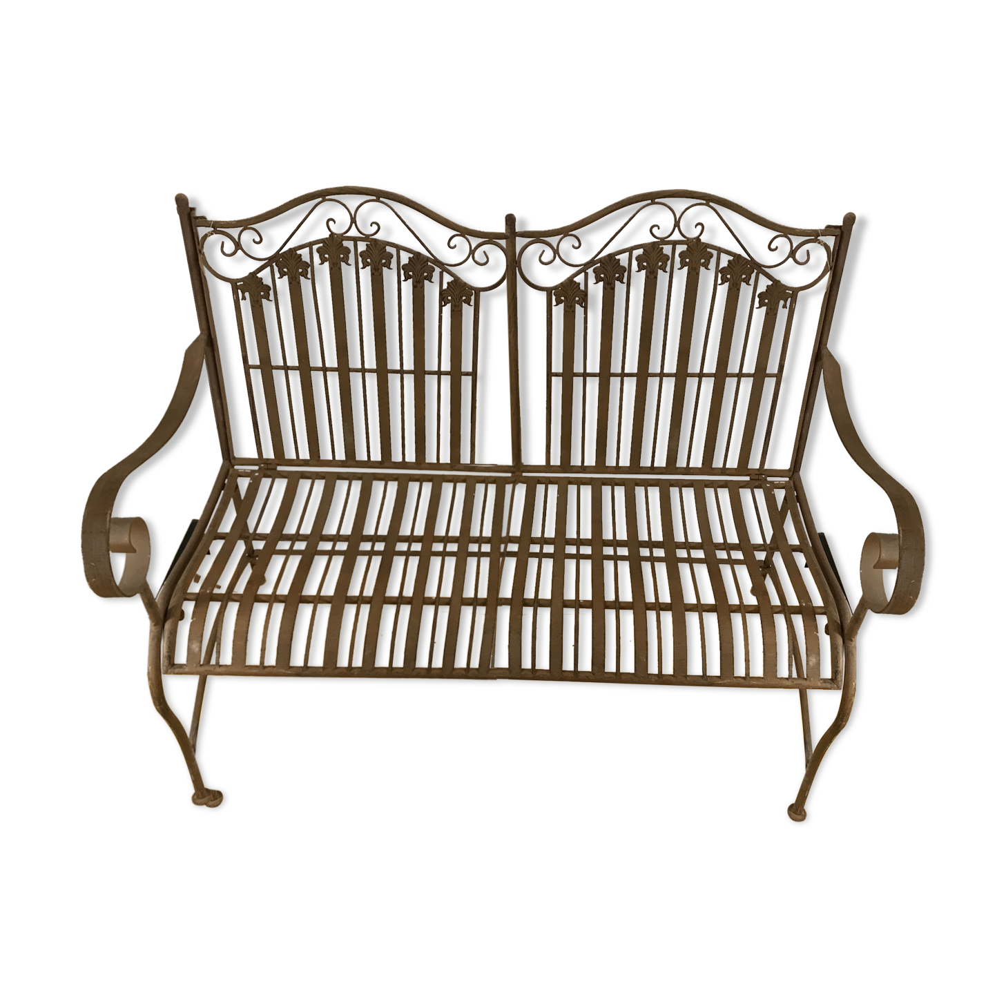 Wrought iron bench