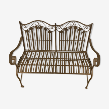 Wrought iron bench