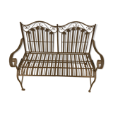 Wrought iron bench