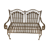 Wrought iron bench