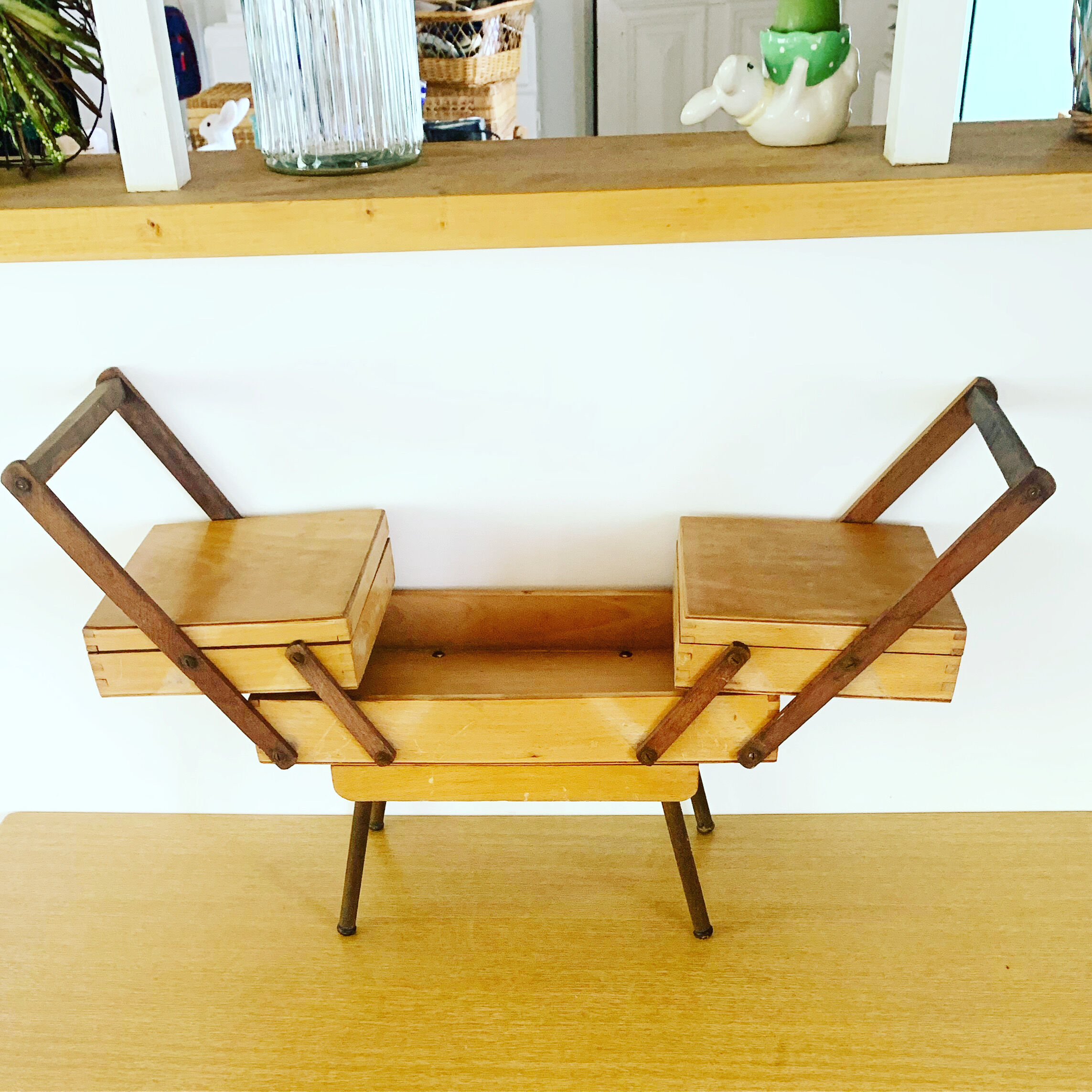 Vintage wood and metal worker