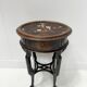 Asian style side table in natural wood, 20th century.