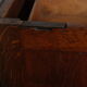 Bureau caisson d'atelier vintage en chêne