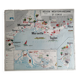 Vintage school map mdi FRANCE Corsica Massif Central