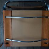 Three  leather armchairs