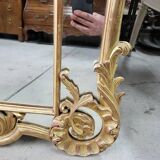 Golden wooden glazed mirror ref mart