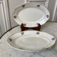 Duo of raviers digoin sarreguemines small flowers 50s