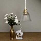 Vintage glass globe pendant light