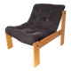 Pine/corduroy armchair