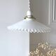 Suspension en opaline blanche
