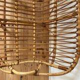 Vintage rattan bench