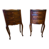 Pair of antique bedside tables