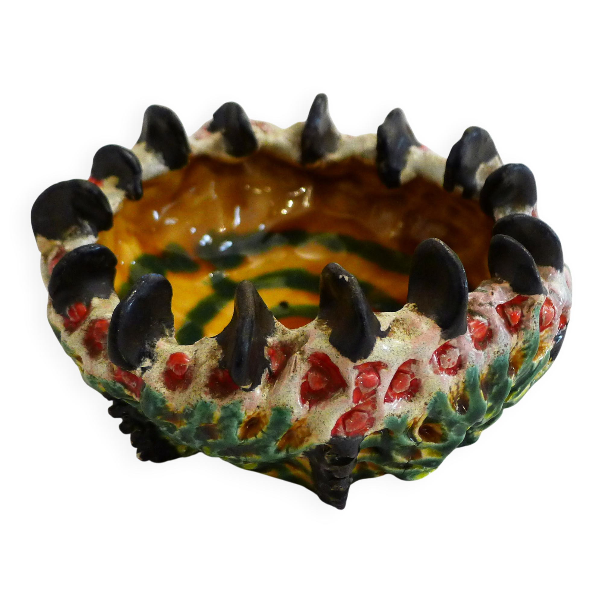 Organic barbotine ashtray and pocket tray