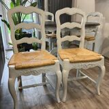 Round dining table and chairs set
