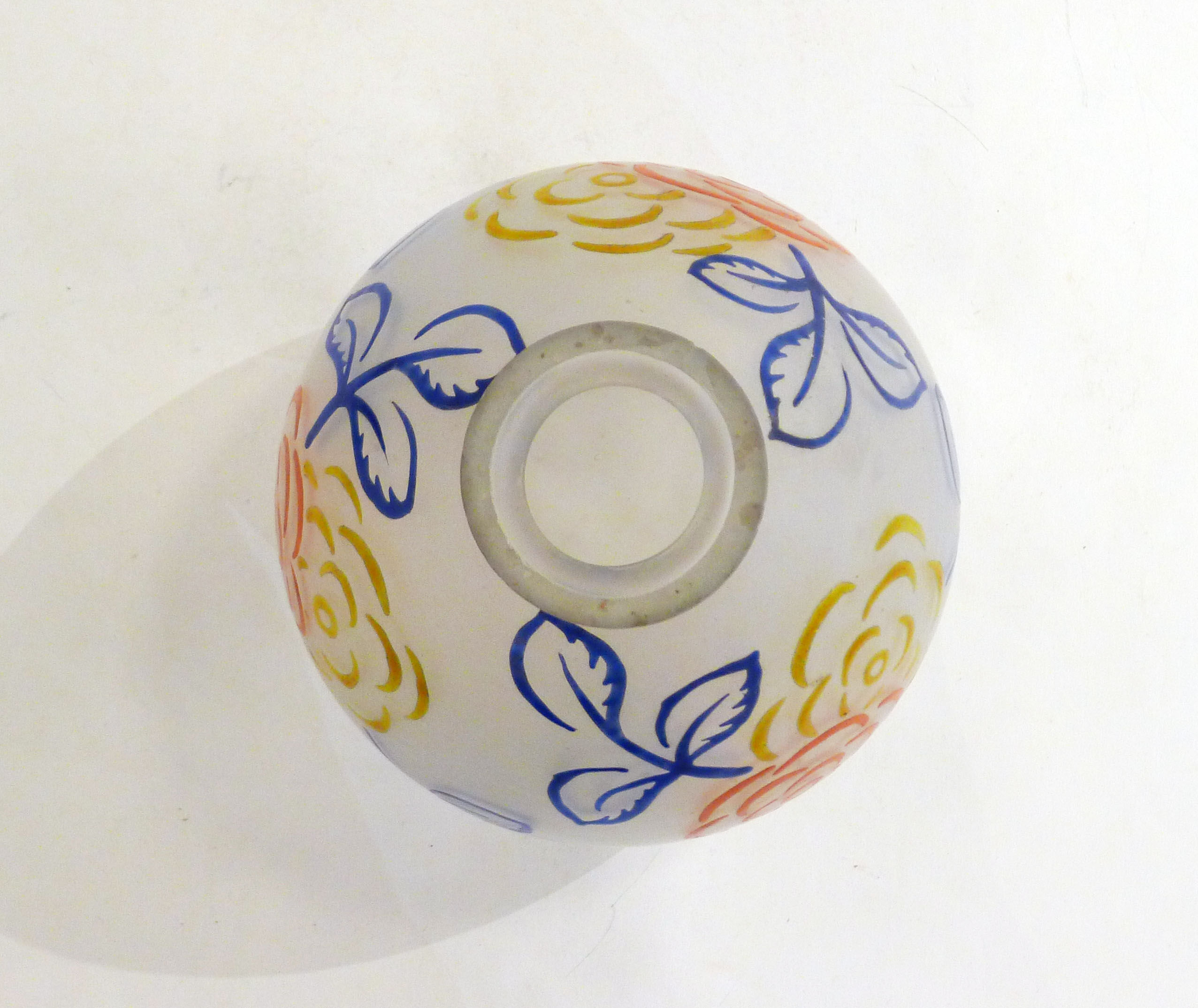 Art Deco vase in primary colors