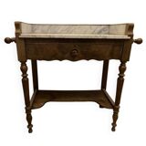 Marble and wood console