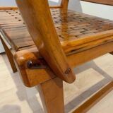 Gelenka Armchairs in Solid Beech Wood, Germany, 1950, Set of 2